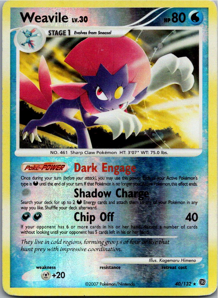 Weavile Snibunna 40/132 Rätselhafte Wunder – Vorderseite