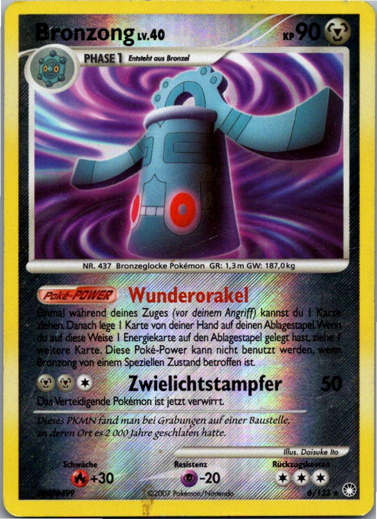 Bronzong 6/123 Geheimnisvolle Schätze – Vorderseite