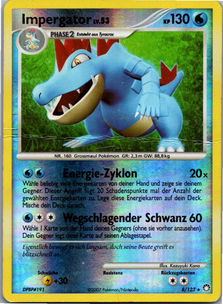 Impergator 8/123 Geheimnisvolle Schätze – Vorderseite