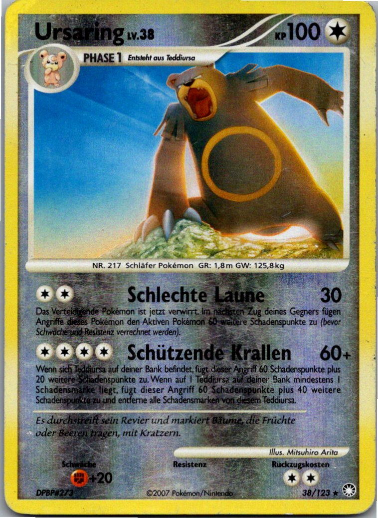 Ursaring 38/123 Geheimnisvolle Schätze – Vorderseite