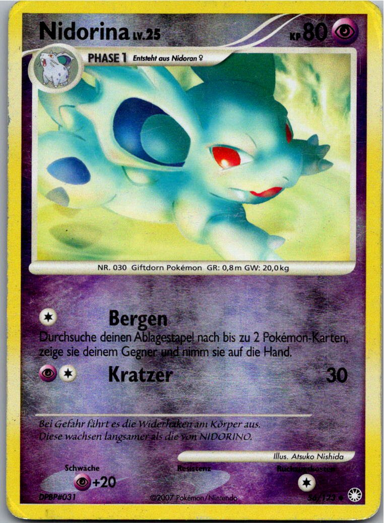 Nidorina 56/123 Geheimnisvolle Schätze – Vorderseite