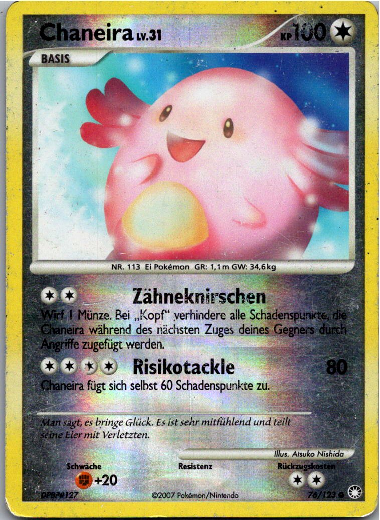 Chaneira 76/123 Geheimnisvolle Schätze – Vorderseite