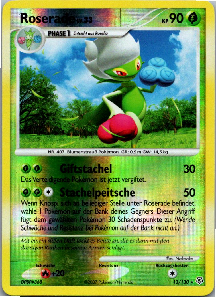 Roserade 13/130 Diamant & Perl – Vorderseite