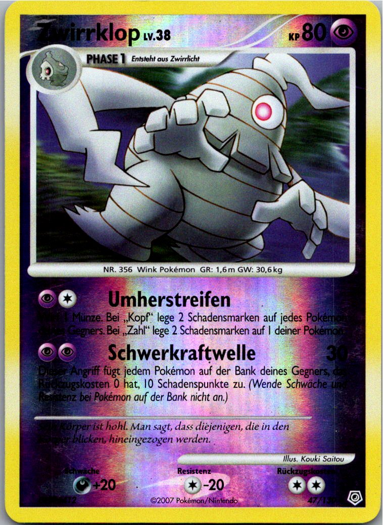 Zwirrklop 47/130 Diamant & Perl – Vorderseite