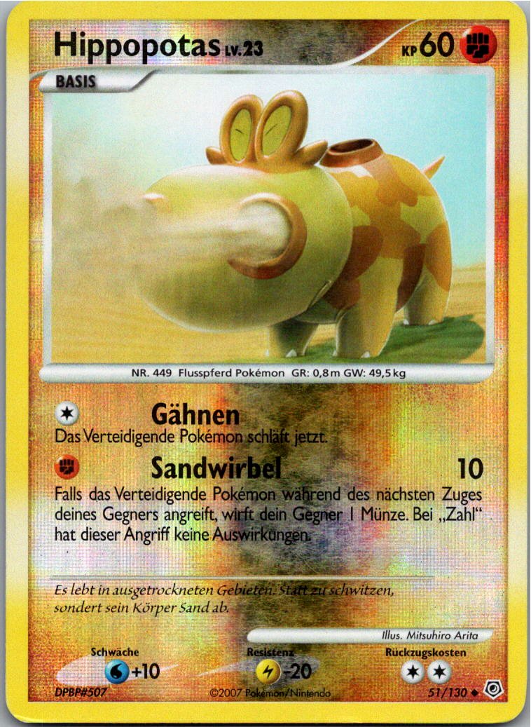 Hippopotas 51/130 Diamant & Perl – Vorderseite