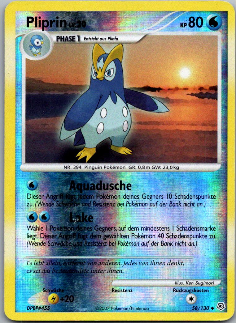 Pliprin 58/130 Diamant & Perl – Vorderseite