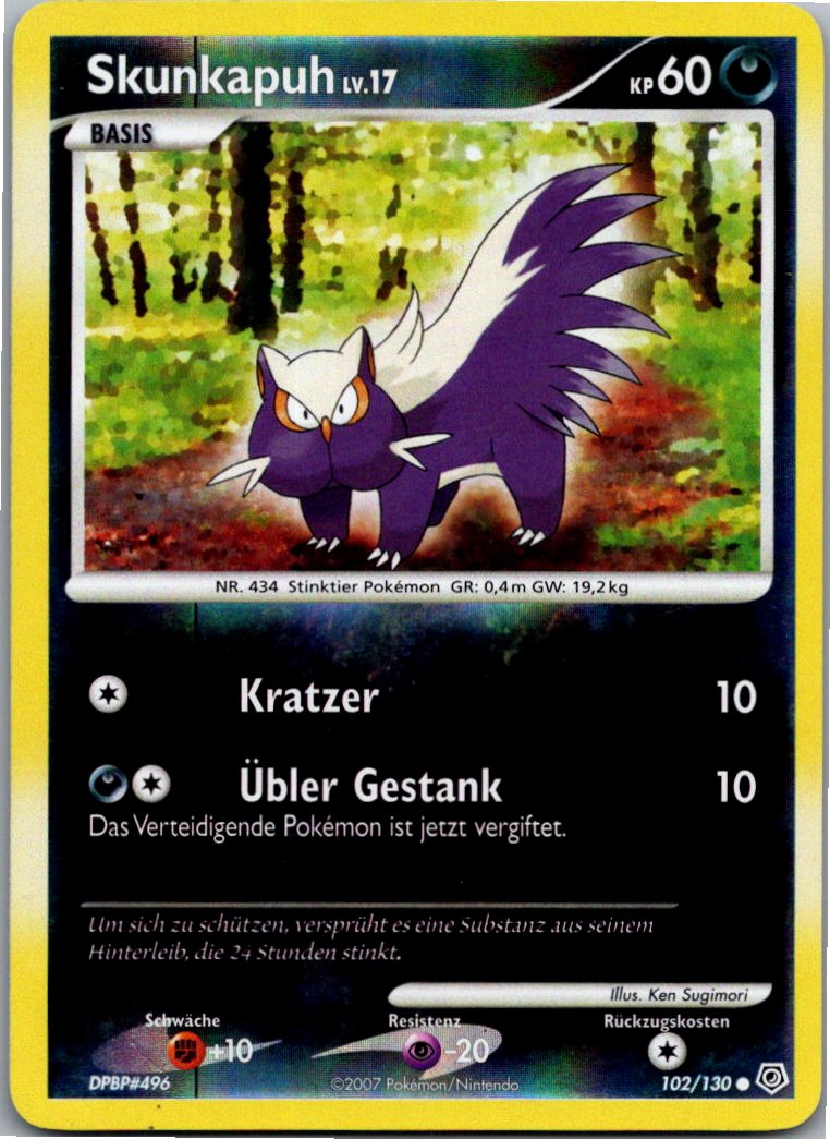 Skunkapuh 102/130 Diamant & Perl – Vorderseite