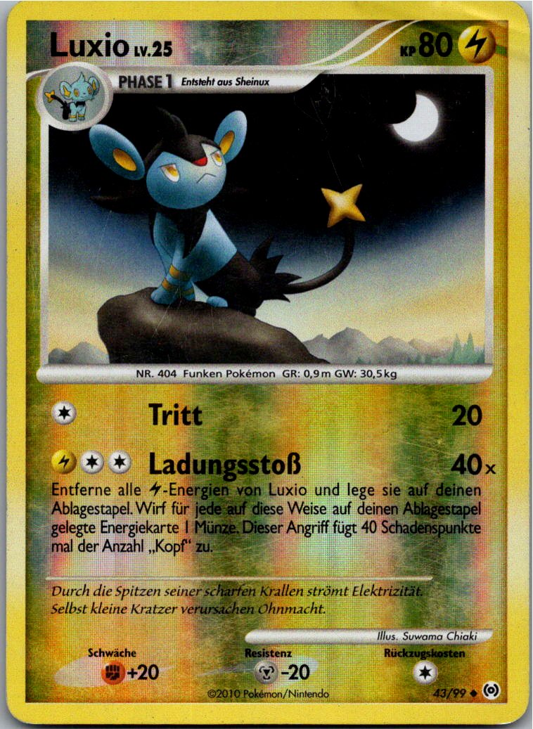 Luxio 43/99 Arceus – Vorderseite