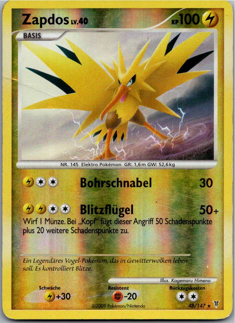 Zapdos 48/147 Ultimative Sieger – Vorderseite