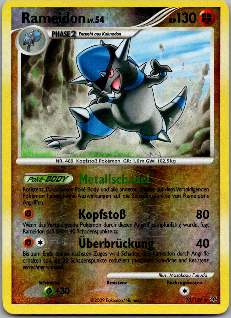 Rameidon 13/127 Platin – Vorderseite