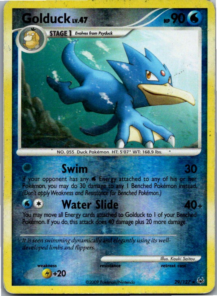 Golduck Entoron 29/127 Platin – Vorderseite