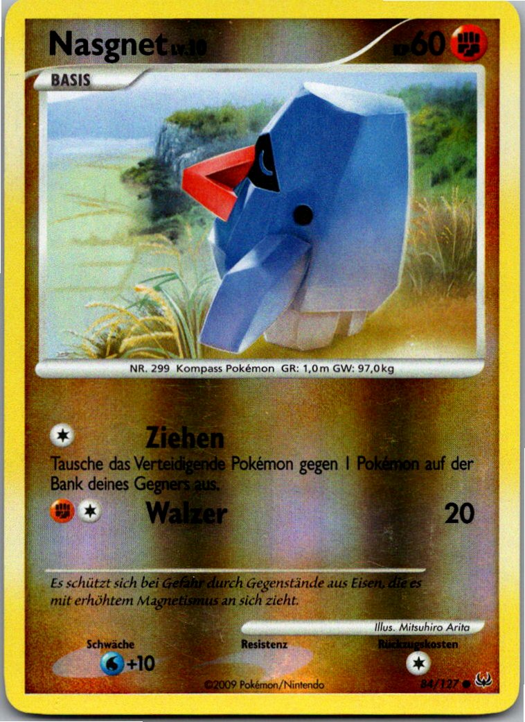 Nasgnet 84/127 Platin – Vorderseite