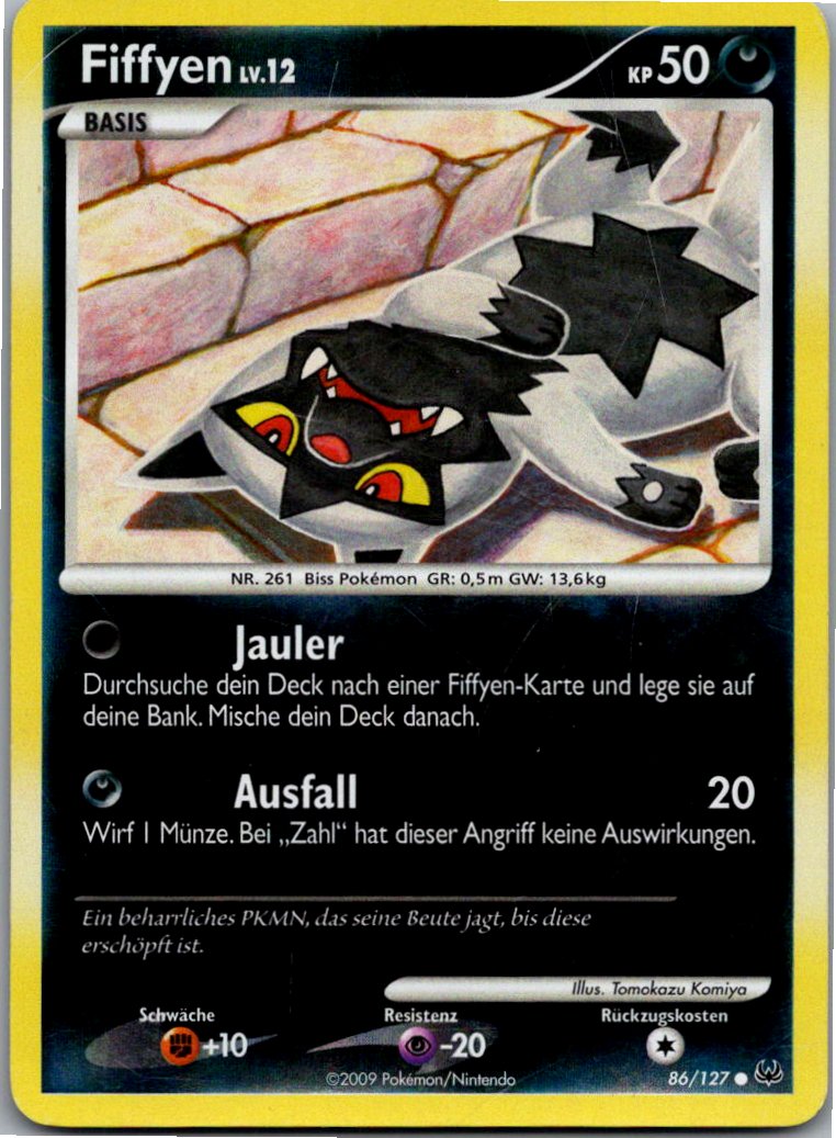 Fiffyen 86/127 Platin – Vorderseite