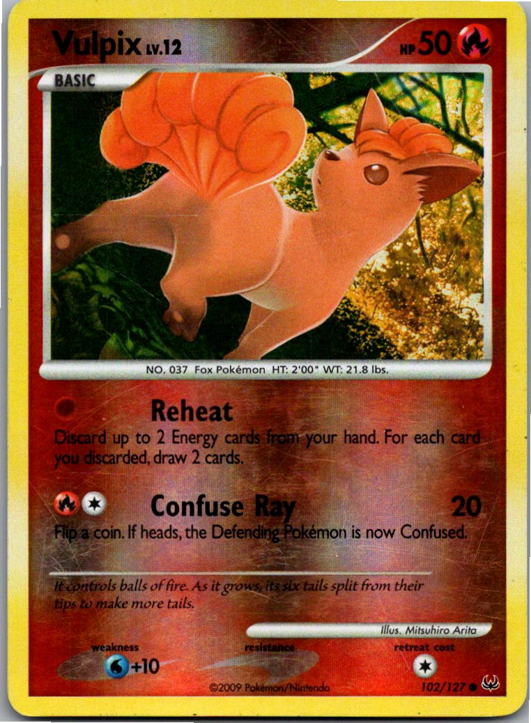 Vulpix 102/127 Platin – Vorderseite