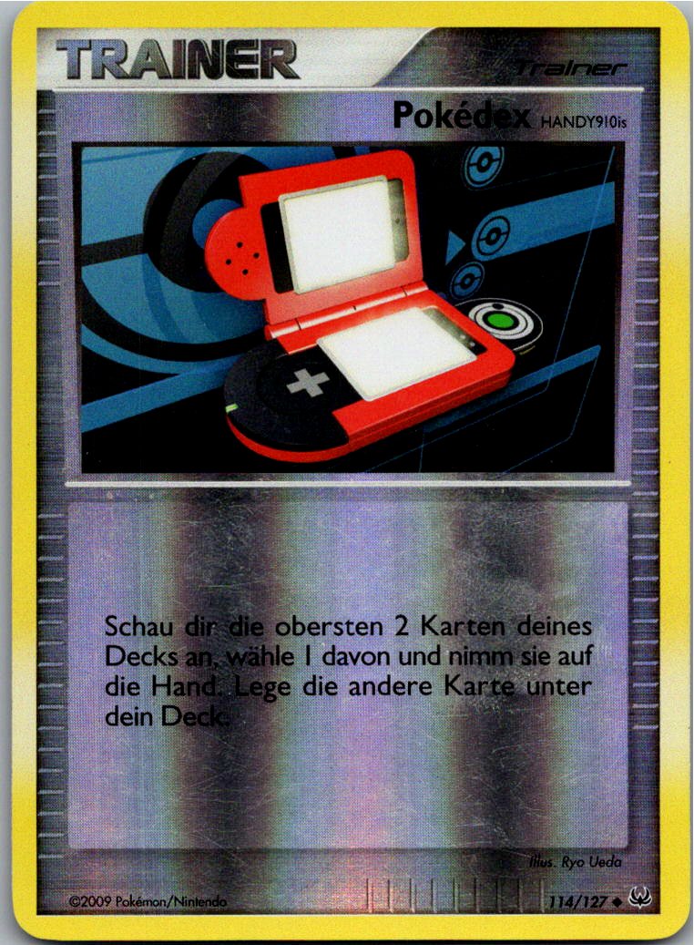 Pokédex HANDY910is 114/127 Platin – Vorderseite
