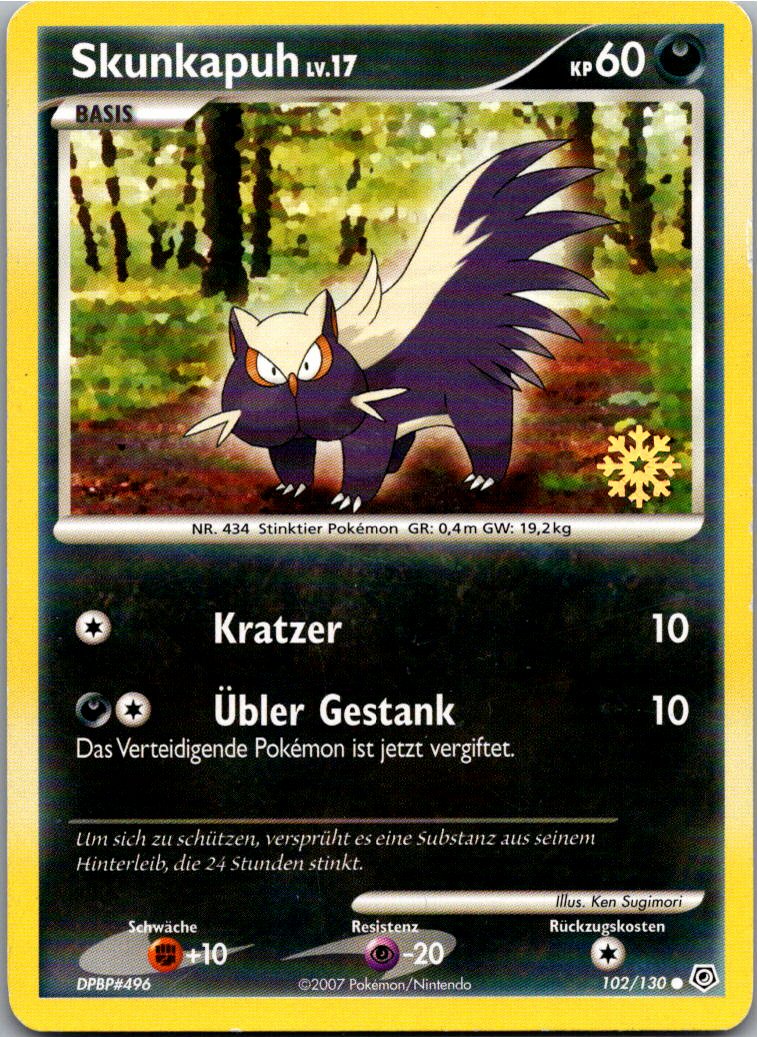 Skunkapuh 102/130 Diamant & Perl – Vorderseite