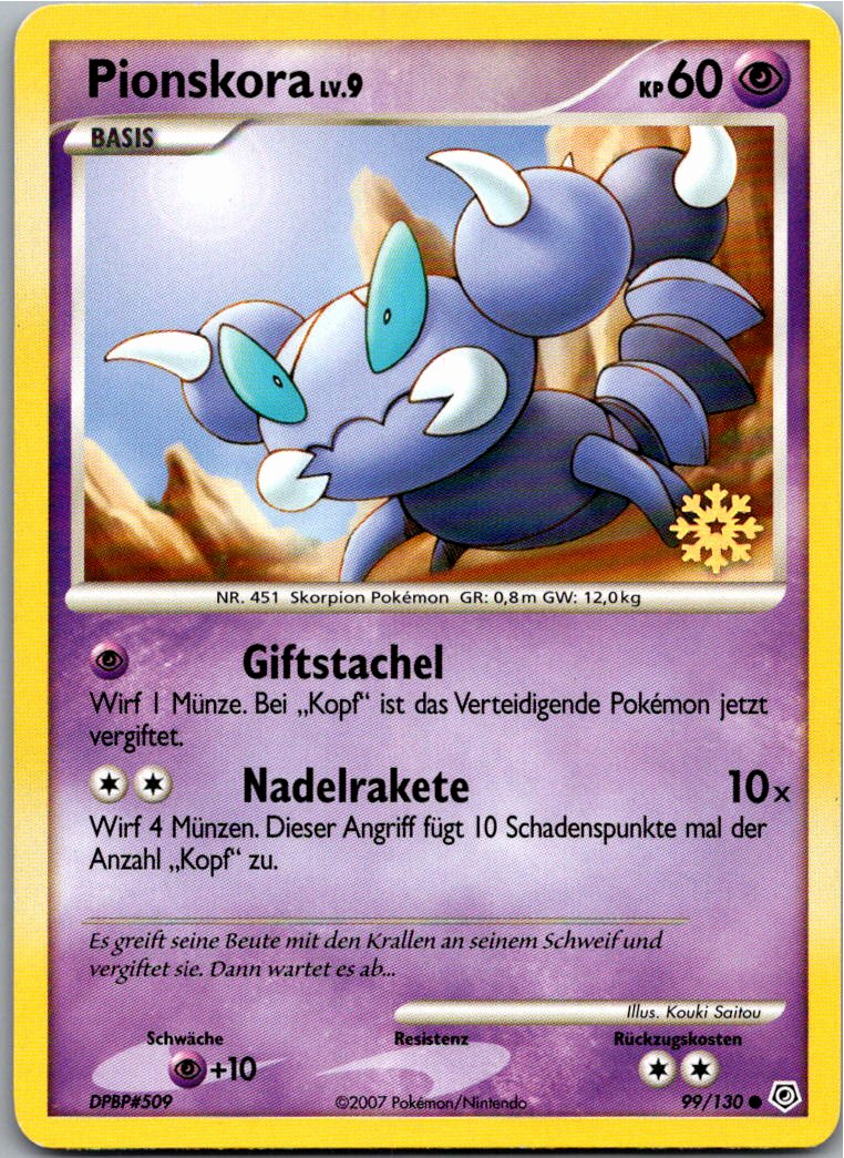 Pionskora 99/130 Diamant & Perl – Vorderseite