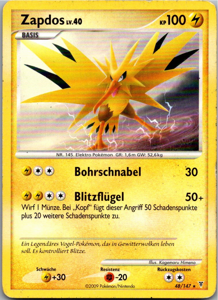 Zapdos 48/147 Ultimative Sieger – Vorderseite