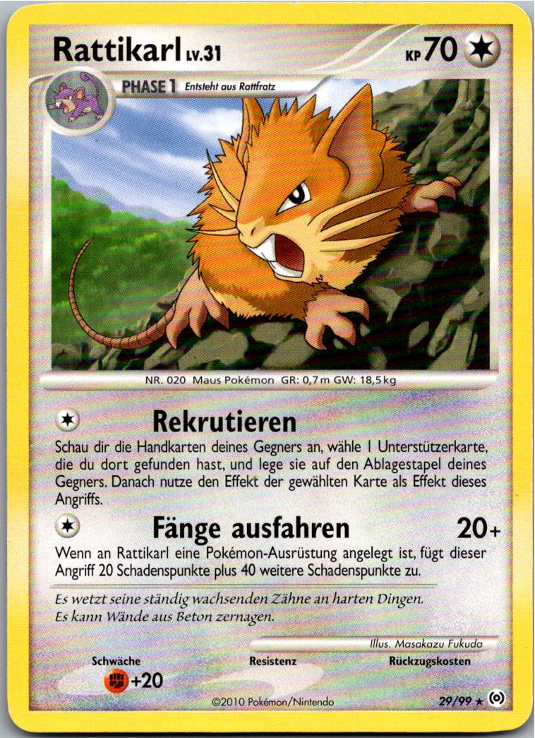 Rattikarl 29/99 Arceus – Vorderseite