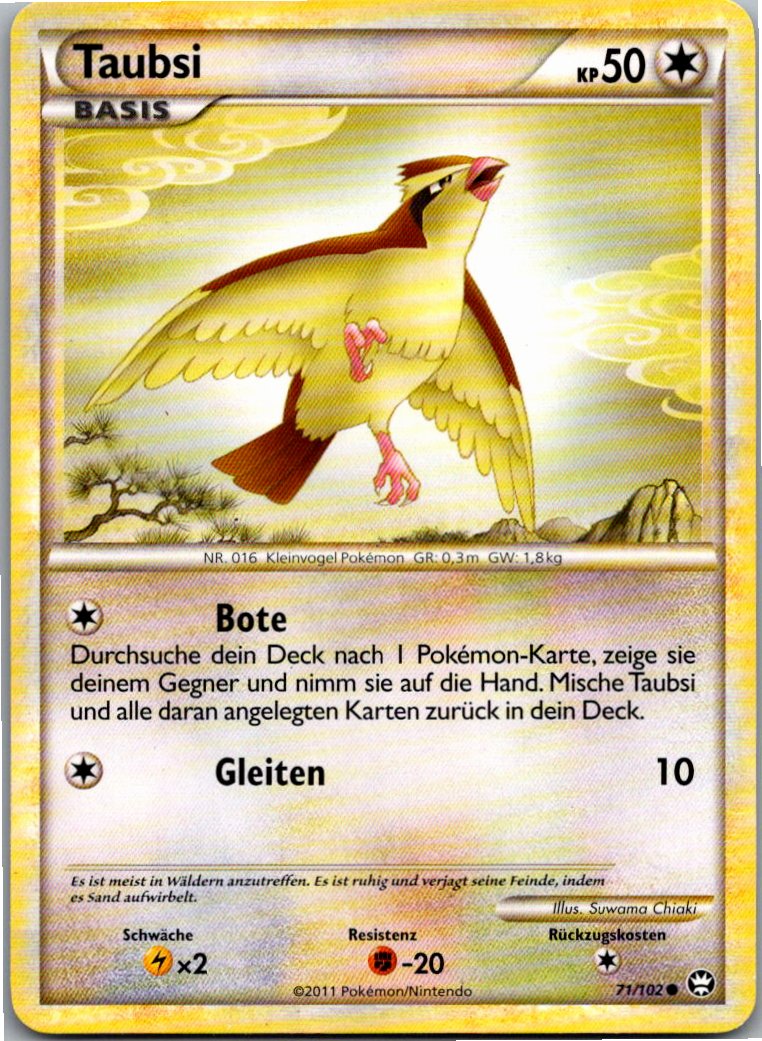 Taubsi 71/102 Triumph – Vorderseite