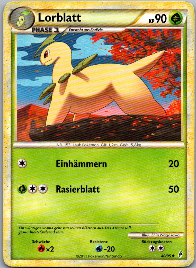 Lorblatt 40/95 Ruf der Legenden – Vorderseite
