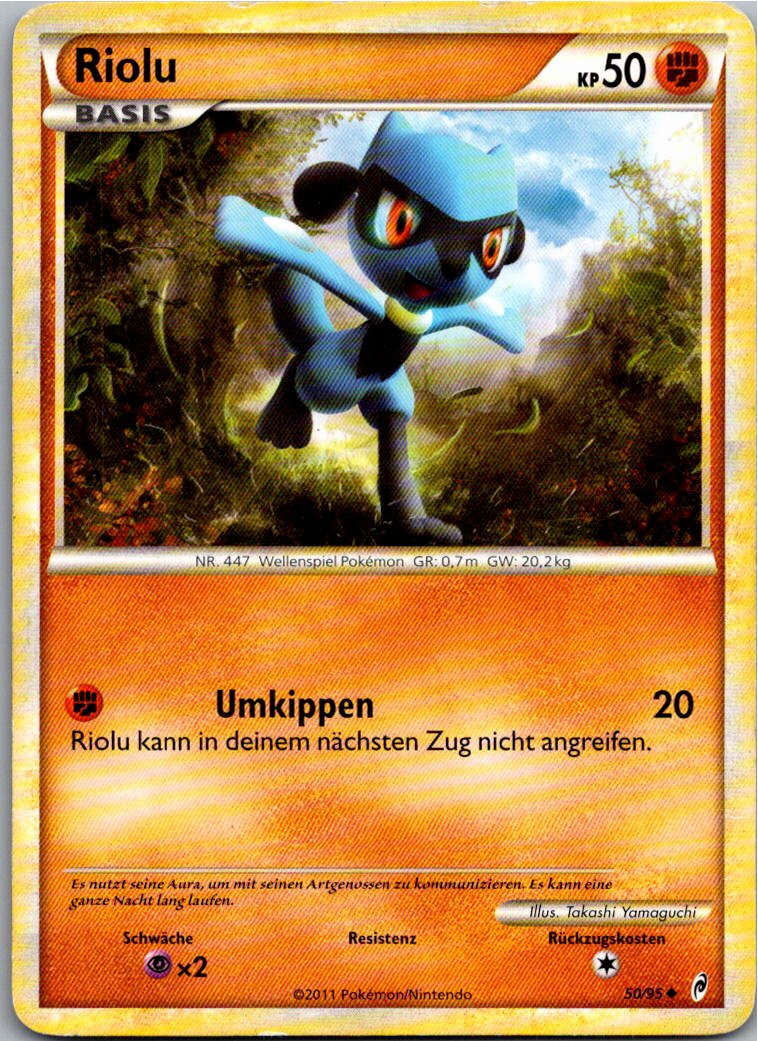 Riolu 50/95 Ruf der Legenden – Vorderseite