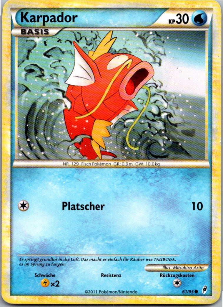 Karpador 61/95 Ruf der Legenden – Vorderseite
