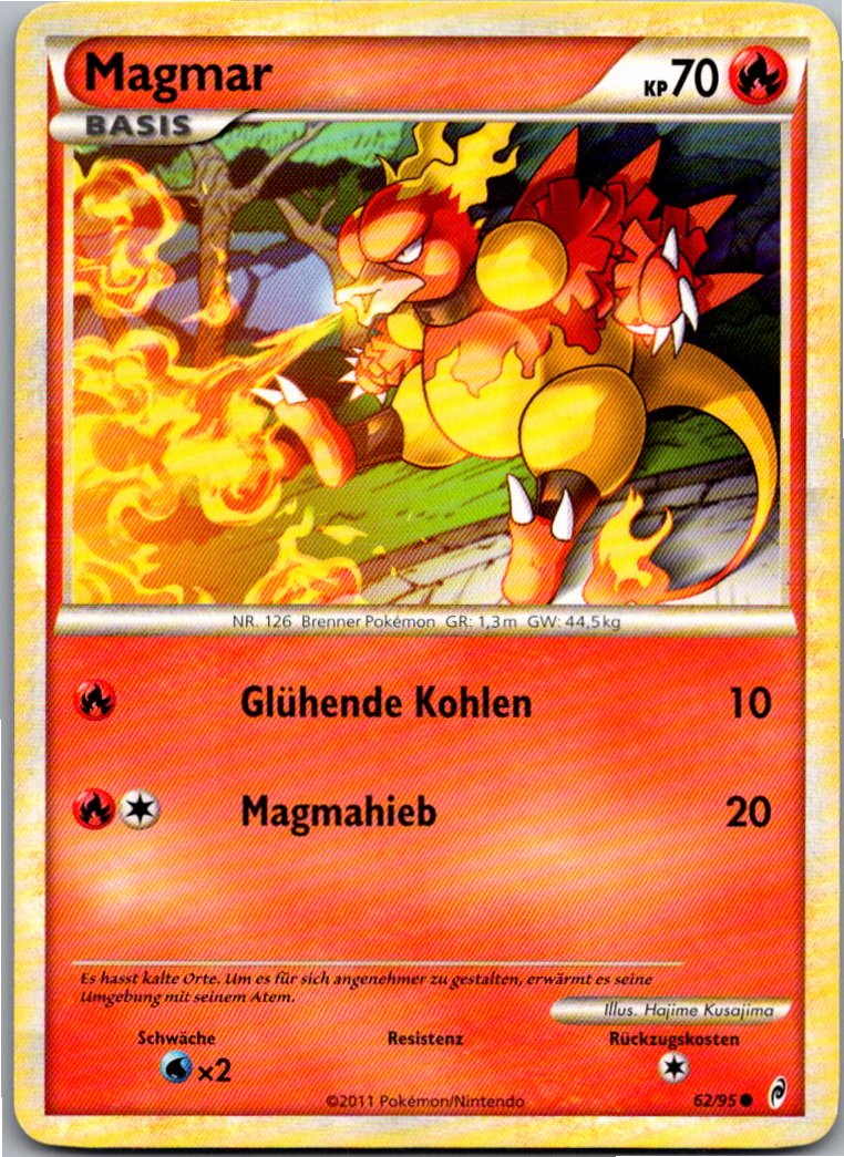 Magmar 62/95 Ruf der Legenden – Vorderseite