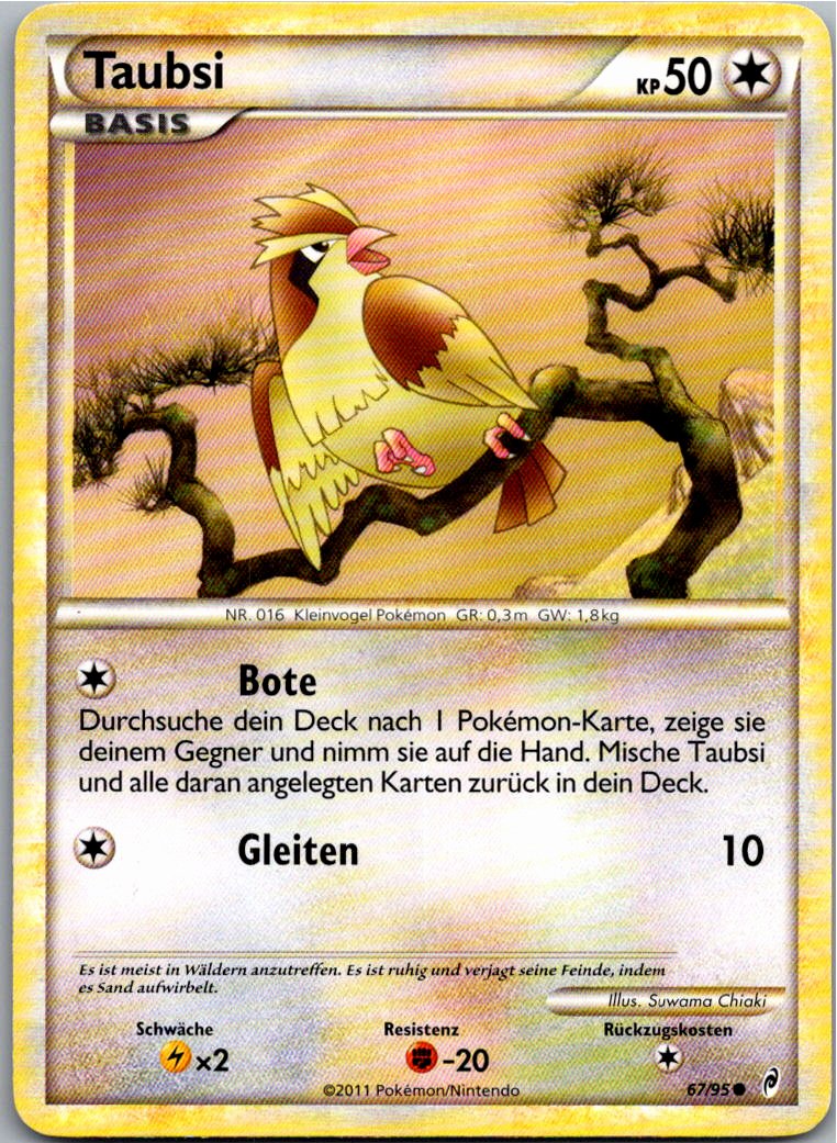 Taubsi 67/95 Ruf der Legenden – Vorderseite