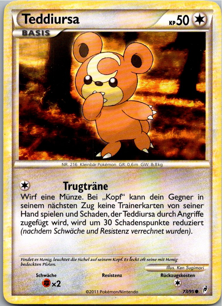 Teddiursa 73/95 Ruf der Legenden – Vorderseite