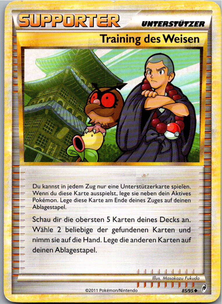 Training des Weisen 85/95 Ruf der Legenden – Vorderseite