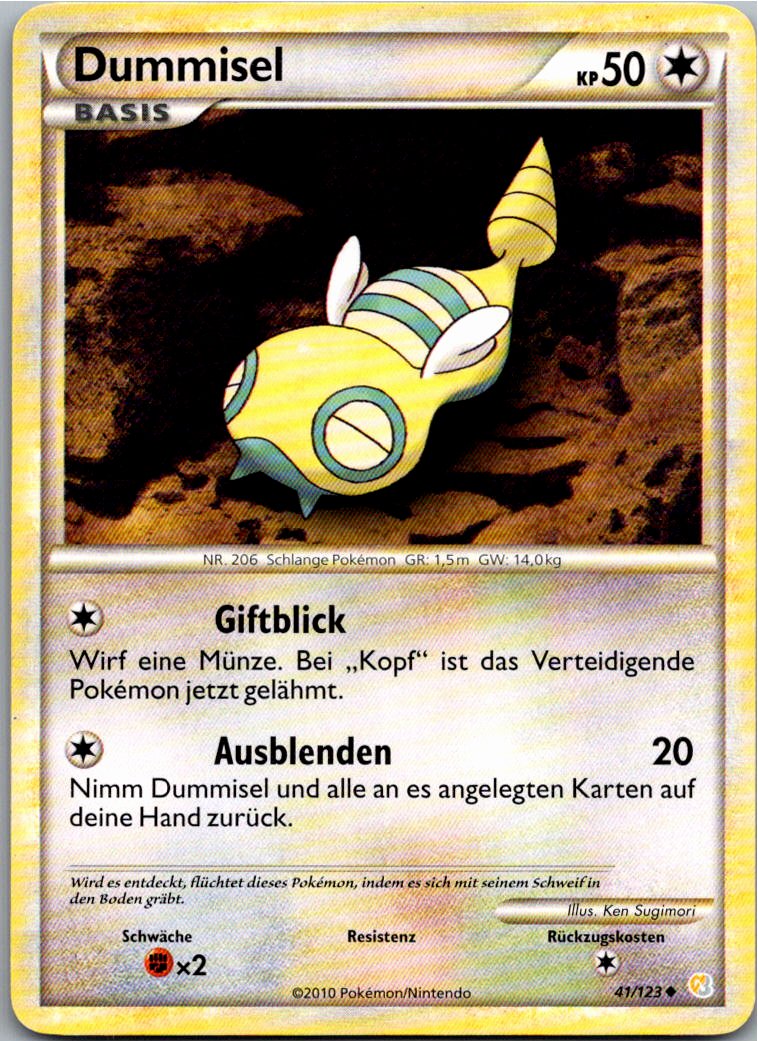 Dummisel 41/123 HeartGold SoulSilver – Vorderseite