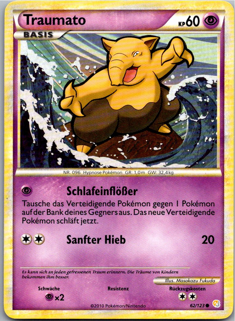 Traumato 62/123 HeartGold SoulSilver – Vorderseite