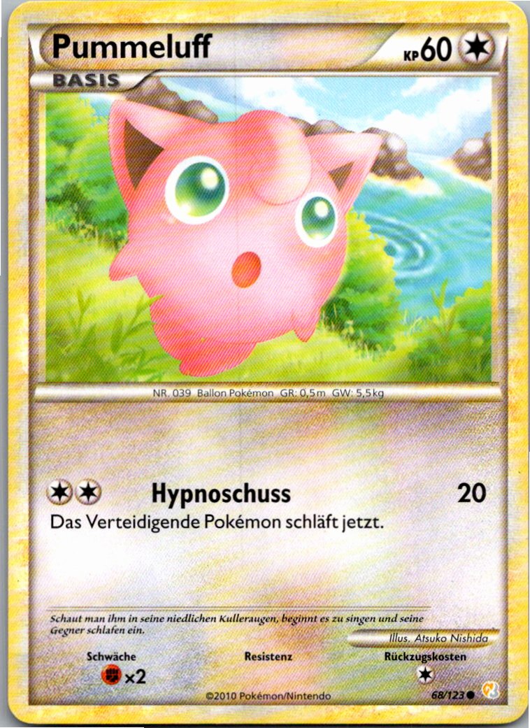 Pummeluff 68/123 HeartGold SoulSilver – Vorderseite