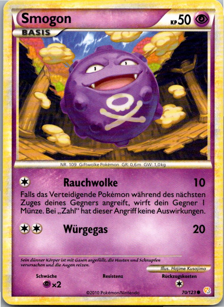 Smogon 70/123 HeartGold SoulSilver – Vorderseite