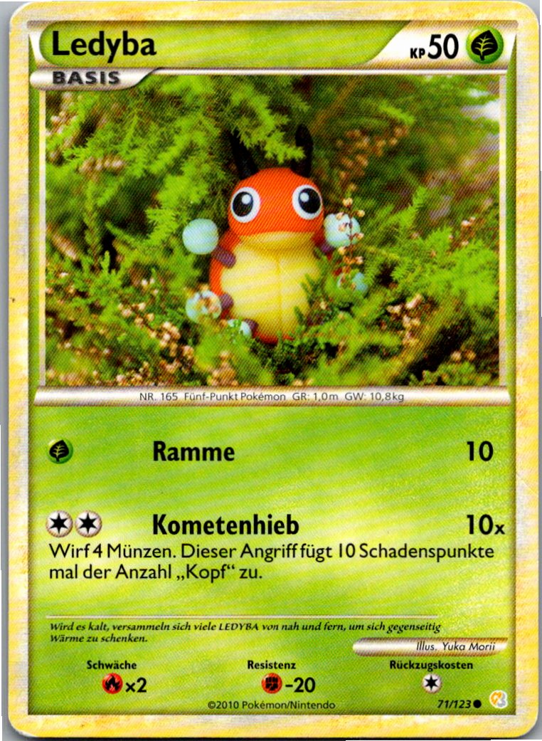 Ledyba 71/123 HeartGold SoulSilver – Vorderseite