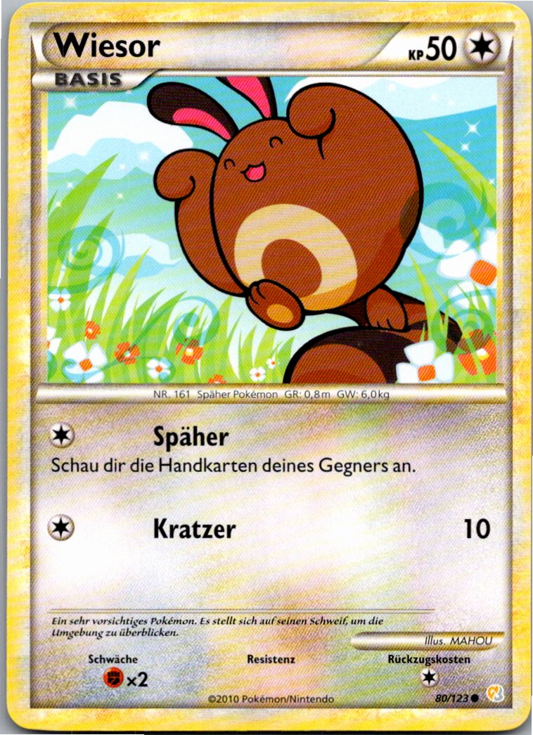 Wiesor 80/123 HeartGold SoulSilver – Vorderseite