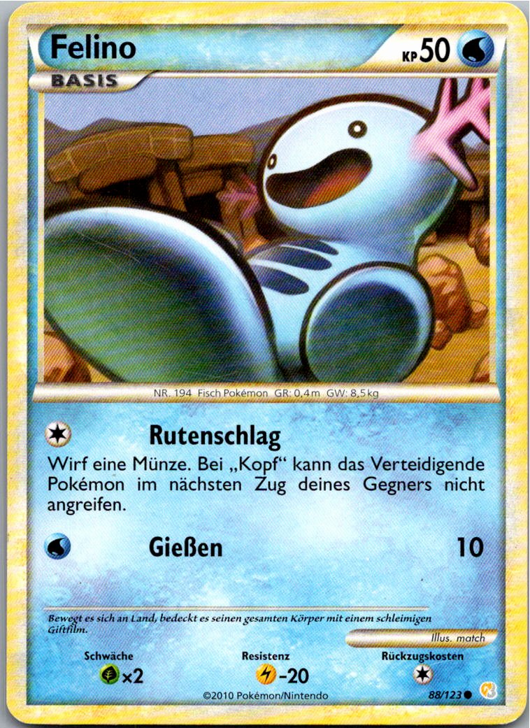 Felino 88/123 HeartGold SoulSilver – Vorderseite