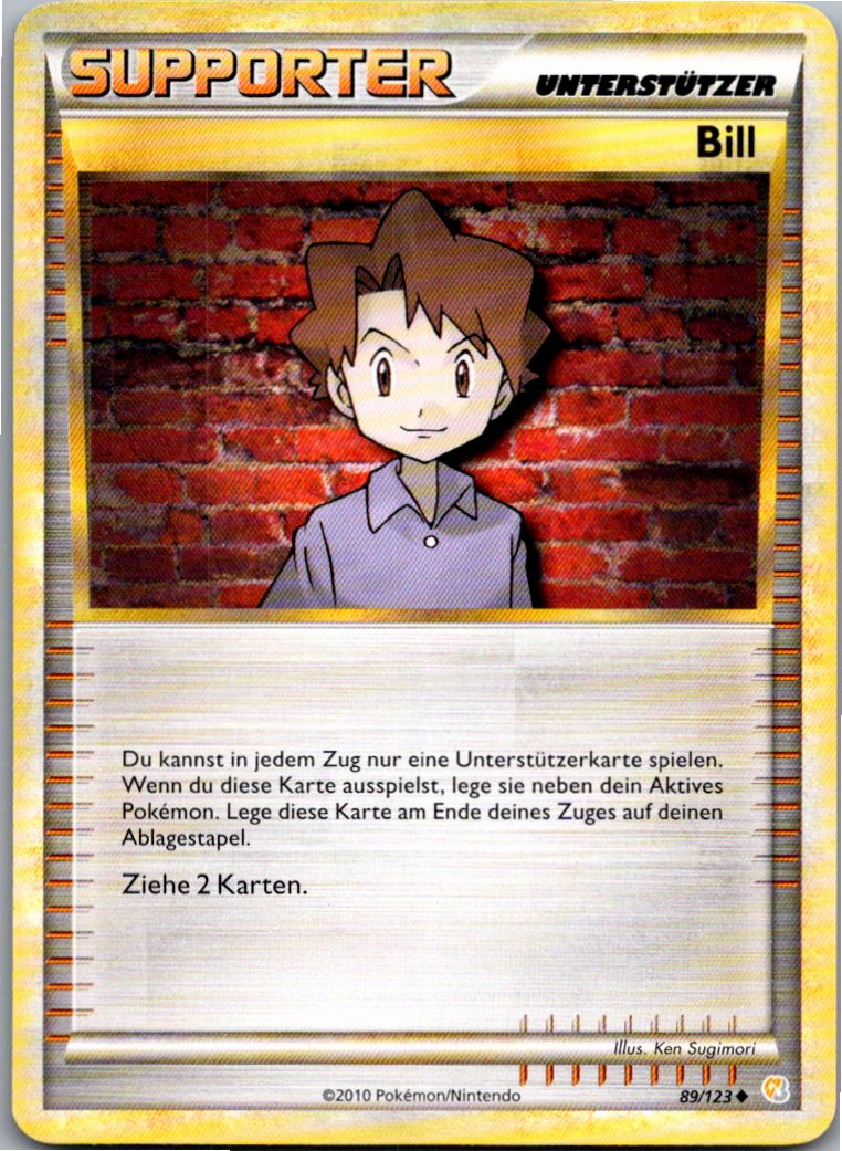 Bill 89/123 HeartGold SoulSilver – Vorderseite