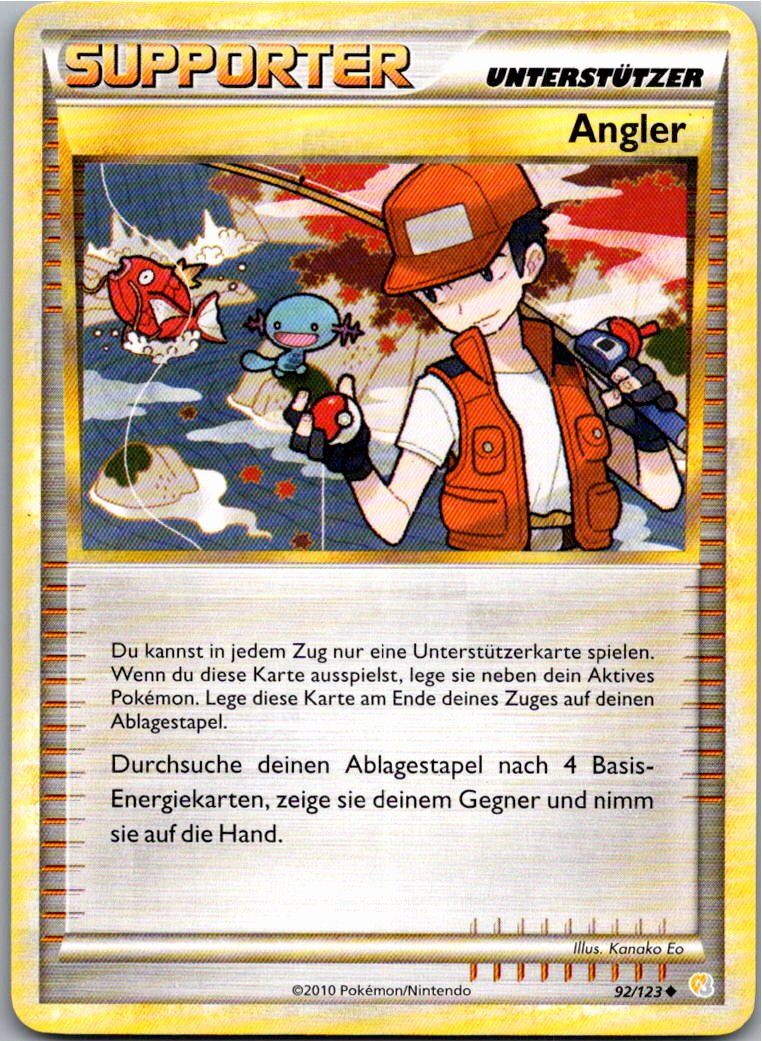 Angler 92/123 HeartGold SoulSilver – Vorderseite