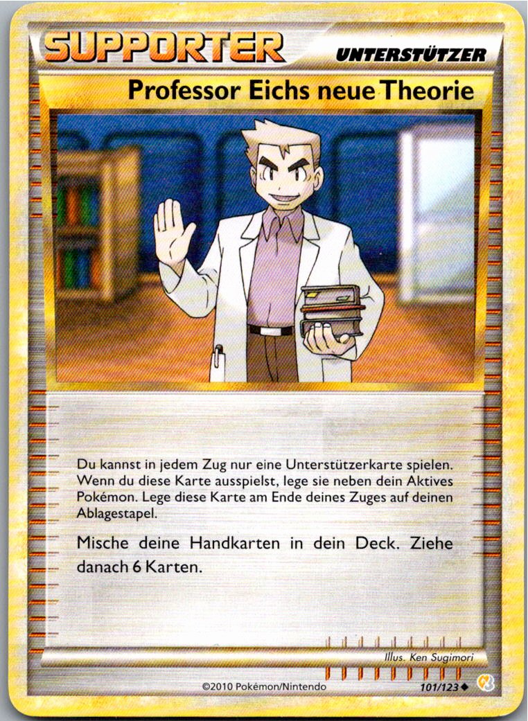 Professor Eichs neue Theorie 101/123 HeartGold SoulSilver – Vorderseite