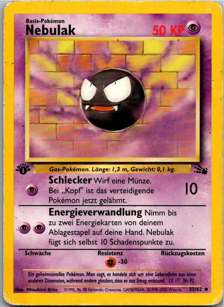 Nebulak 33/62 Fossil – Vorderseite