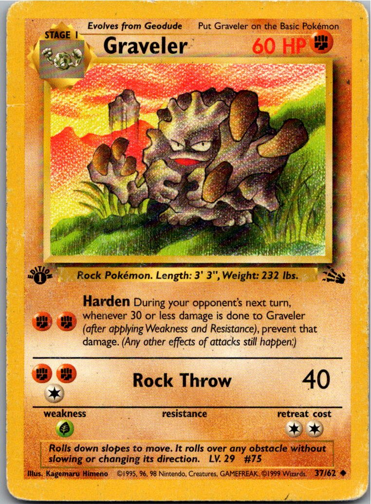 Graveler Georok 37/62 Fossil – Vorderseite
