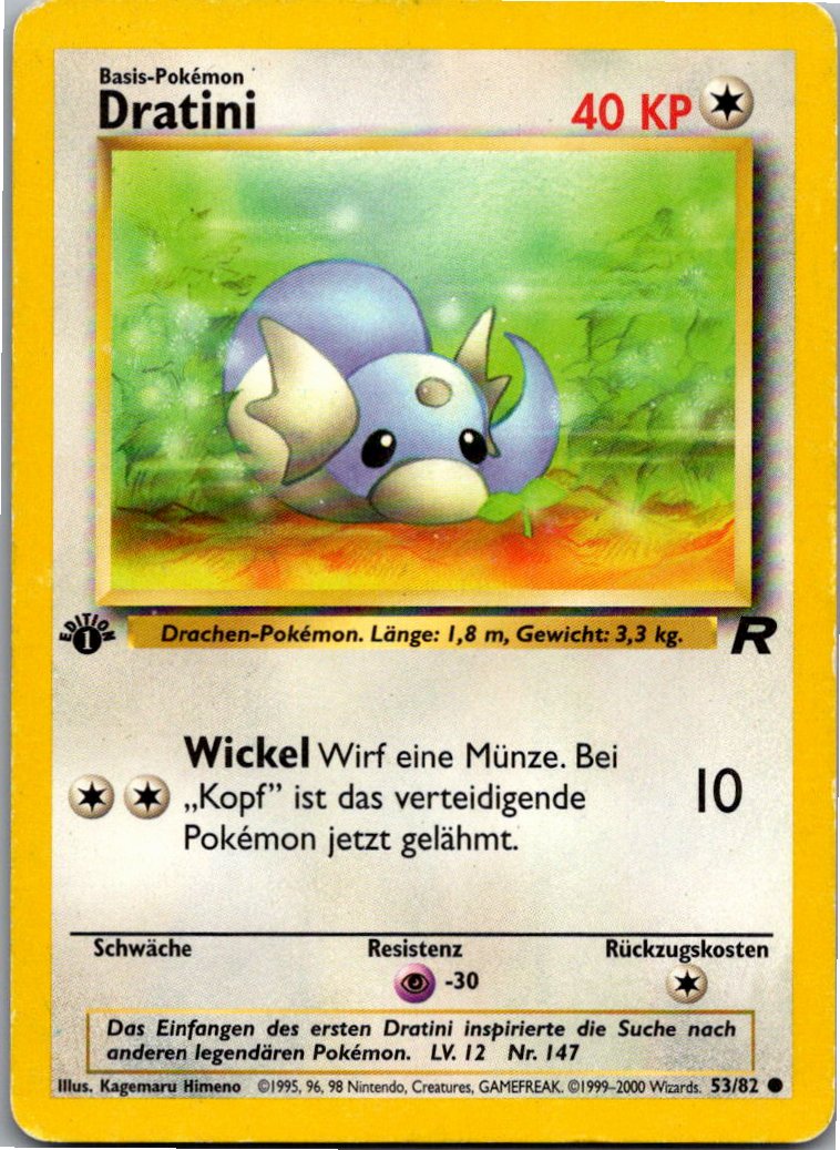 Dratini 53/82 Team Rocket – Vorderseite