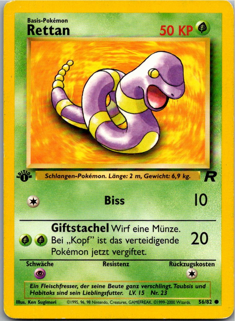 Rettan 56/82 Team Rocket – Vorderseite