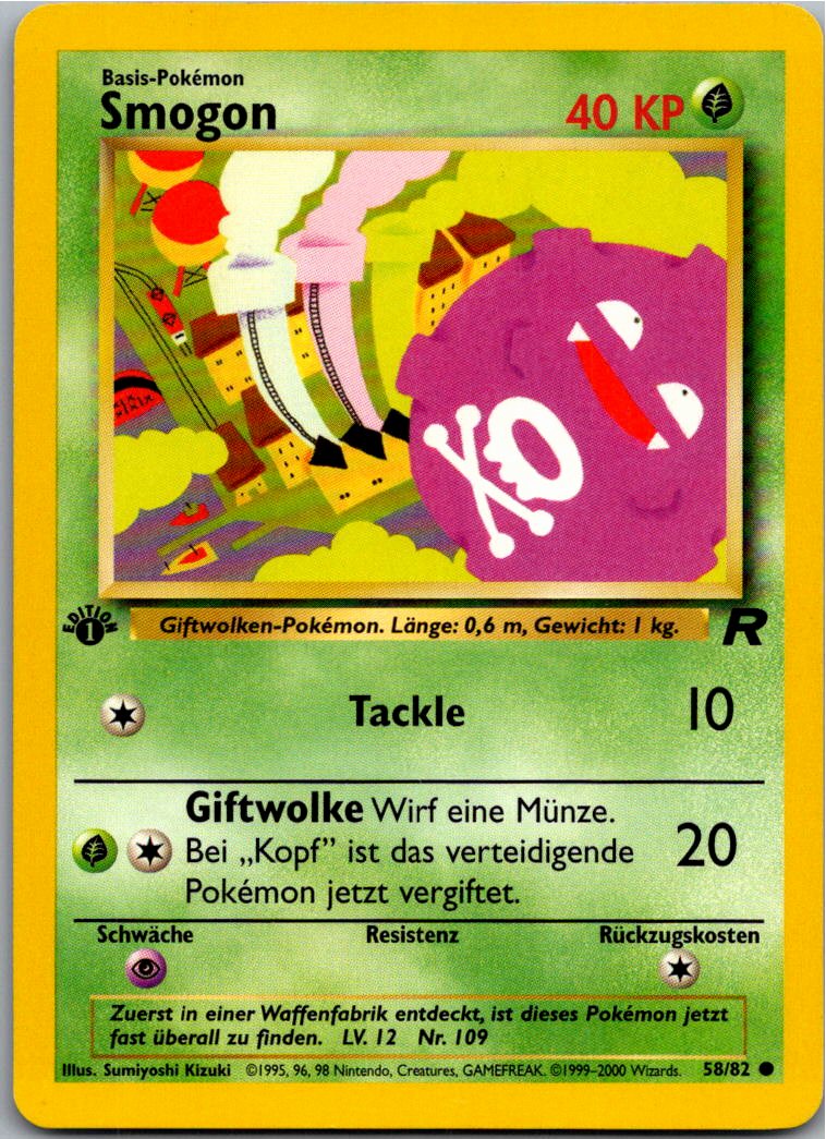 Smogon 58/82 Team Rocket – Vorderseite