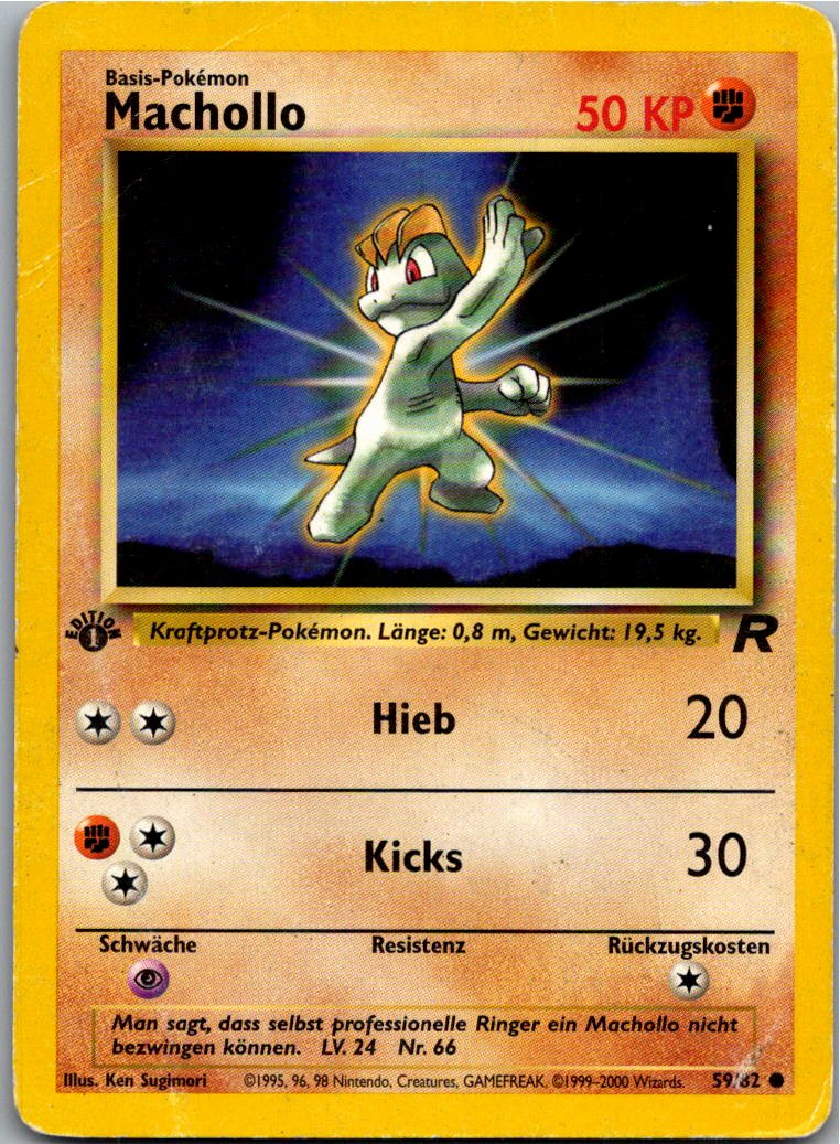 Machollo 59/82 Team Rocket – Vorderseite
