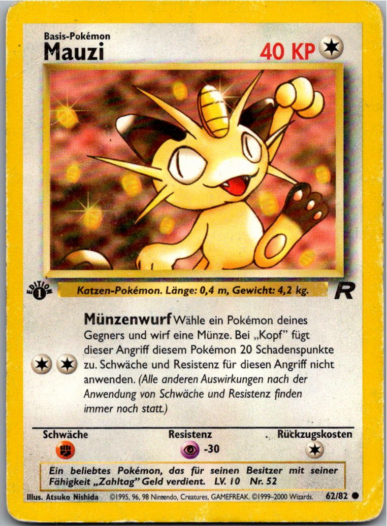 Mauzi 62/82 Team Rocket – Vorderseite