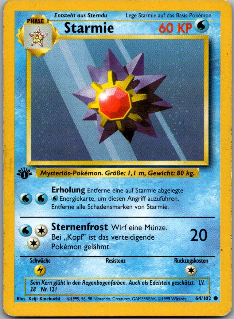 Starmie 64/102 Grundset – Vorderseite