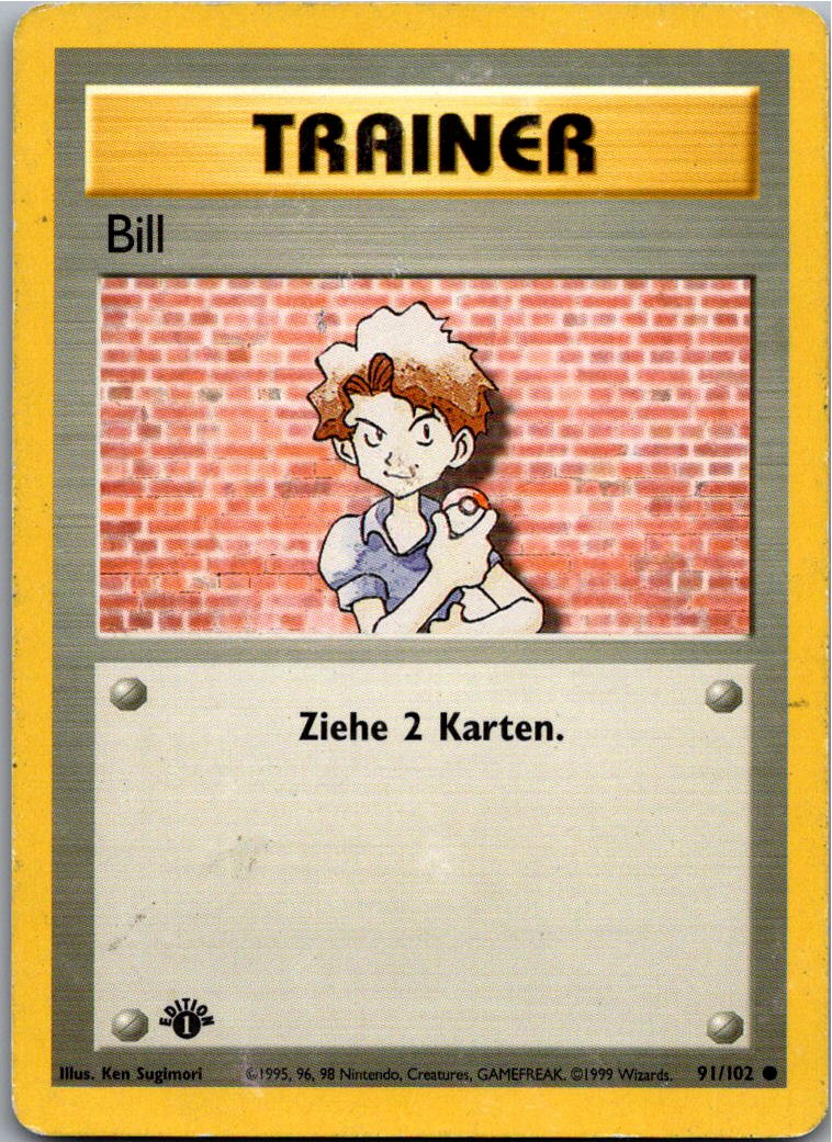 Bill 91/102 Grundset – Vorderseite